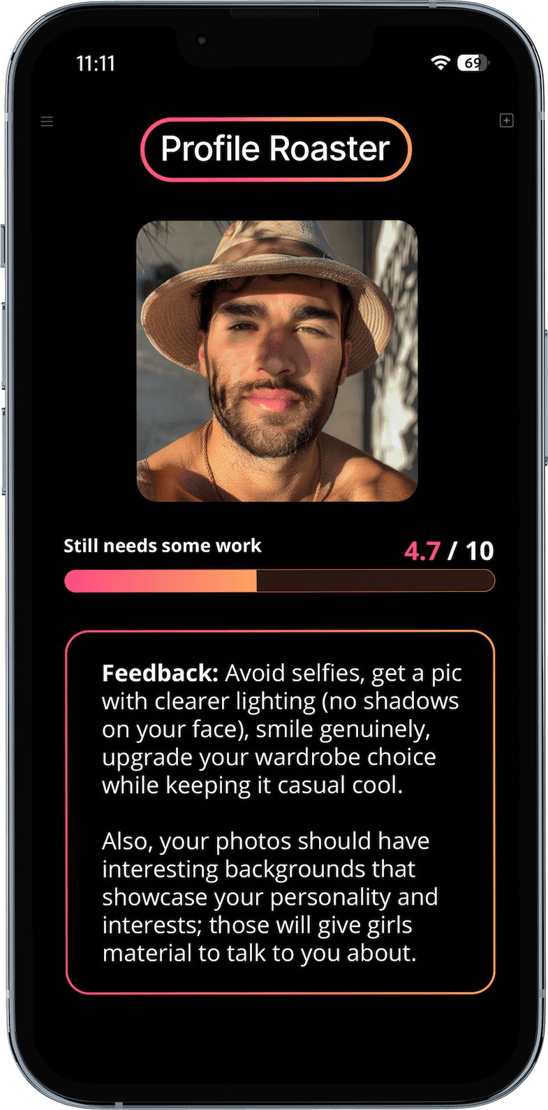 Profile Roaster Dating Profile Roaster Preview