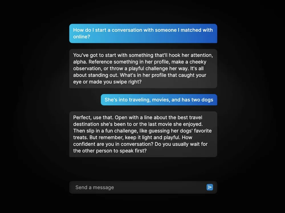 Wingman Chatbot Example